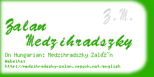 zalan medzihradszky business card